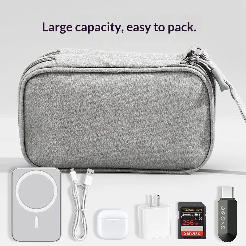 Multi Layer Travel Cable Organ - Tech Accessories Case 评论和价格