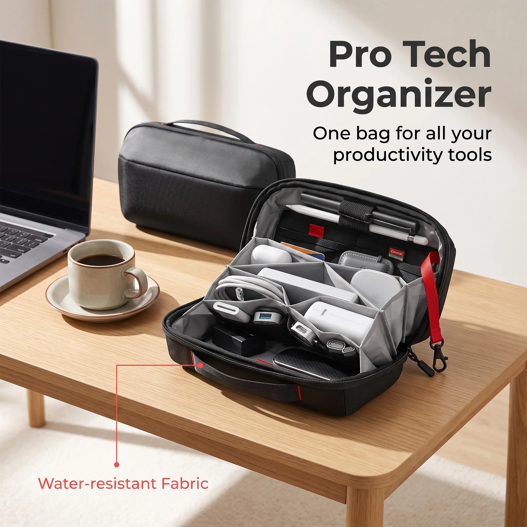 Travel Tech Organizer Pouch, W - Tech Accessories Case 评论和价格