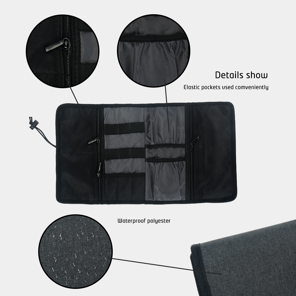 Travel Cable Storage Bag，Elect - Tech Accessories Travel Organizer Pouch 评论和价格