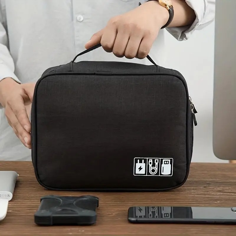 Cable Organizer Bag for Travel - Tech Accessories Travel Organizer Pouch 评论和价格