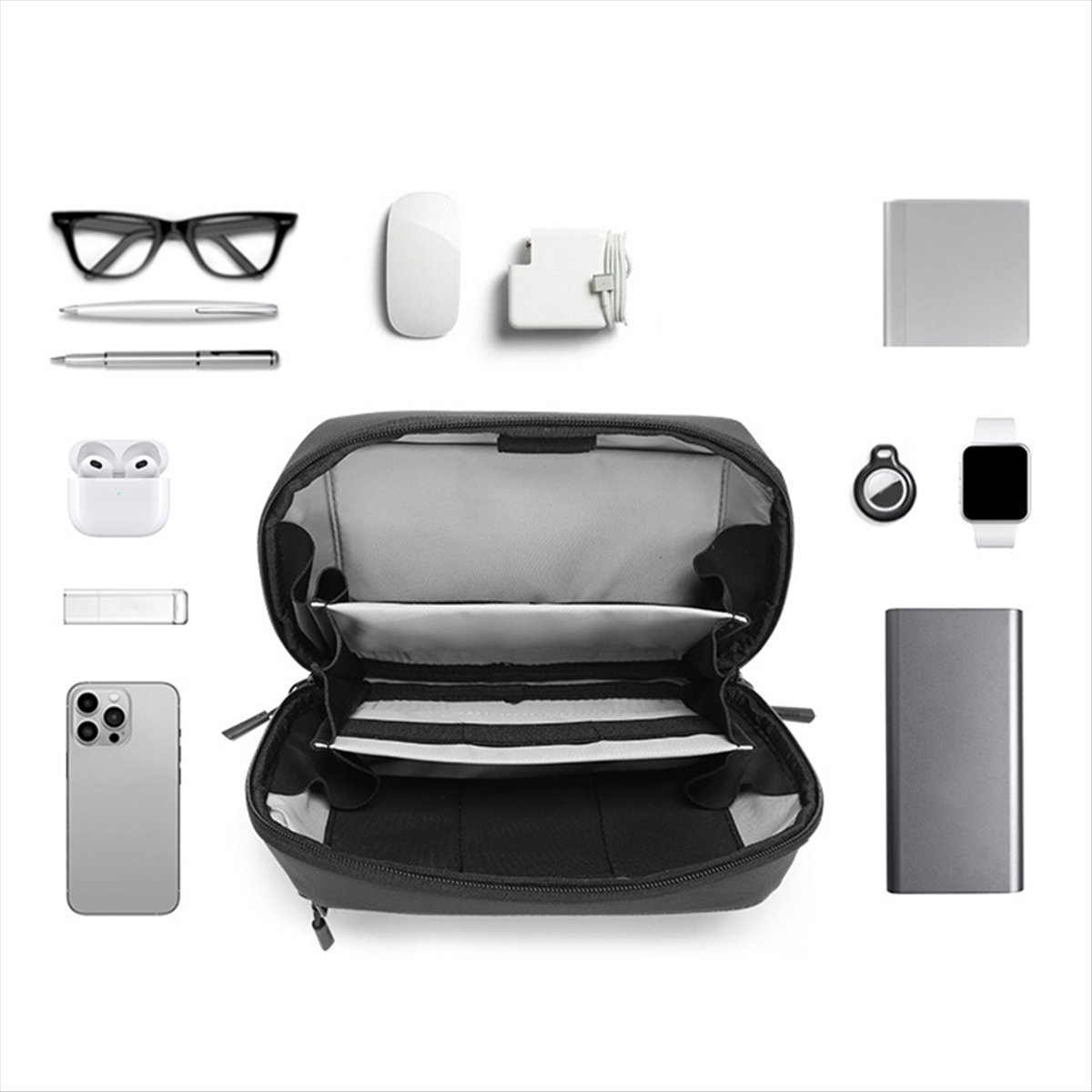 ☶❈＊♥AC1578-Waterproof Tech Pou - Tech Accessories Storage 评论和价格
